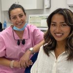 Dr Edina in London having a free Invisalign consultation