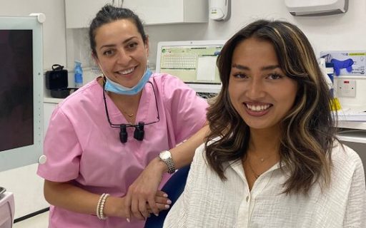 Dr Edina in London having a free Invisalign consultation