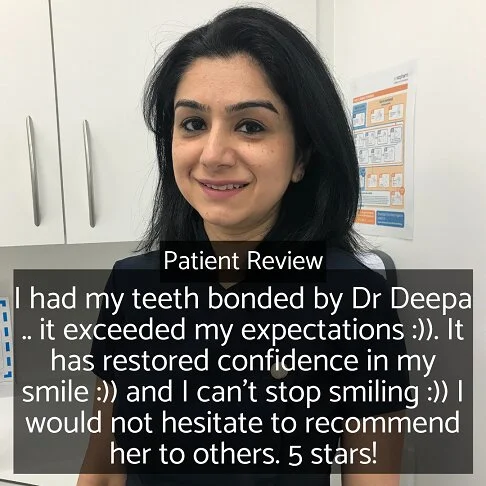 Patient testimonial for our composite bonding dentist in London Marble Arch W2