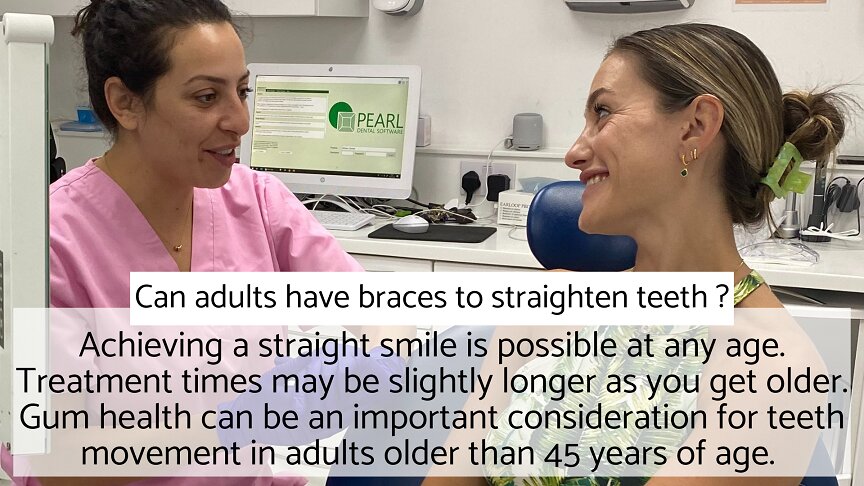 Adult Braces - FAQ - Can adults have braces to straighten teeth