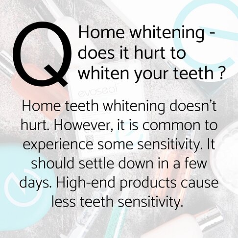 Teeth whitening Cost - frequently asked questions - Does it hurt to whiten your teeth