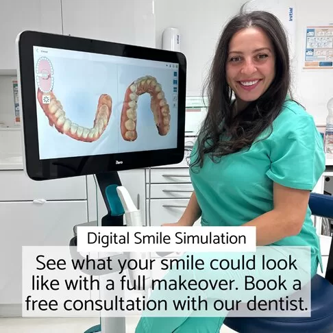 Dental Veneers London - Digital smile simulation with veneers