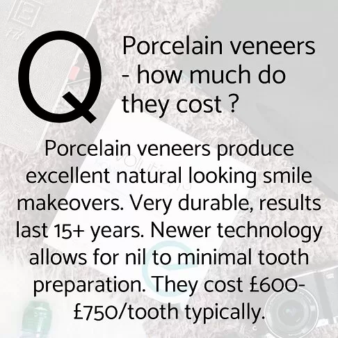 Veneers Cost London - Frequently Asked Questions - How Much Do Porcelain Veneers Cost