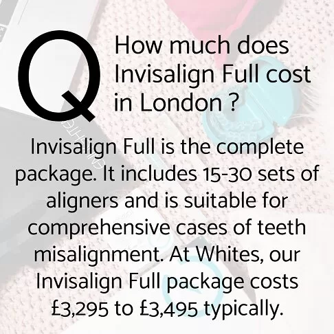 How much does Invisalign Full or Comprehensive cost in London