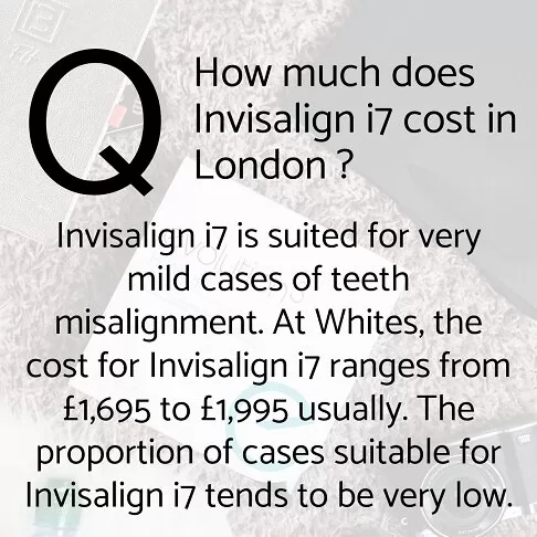 How much does Invisalign i7 cost in London