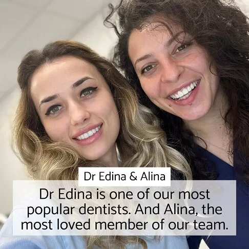 Invisalign Cost London - Dr Edina and our manager Alina - both part of our Invisalign London team